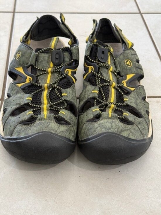 Atika Outdoor Sandals Size 11 Gray Yellow AT-M104-MU Hiking Water Sport Shoes main image 8